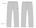 Adults Grey Marl Fleece Track Pant